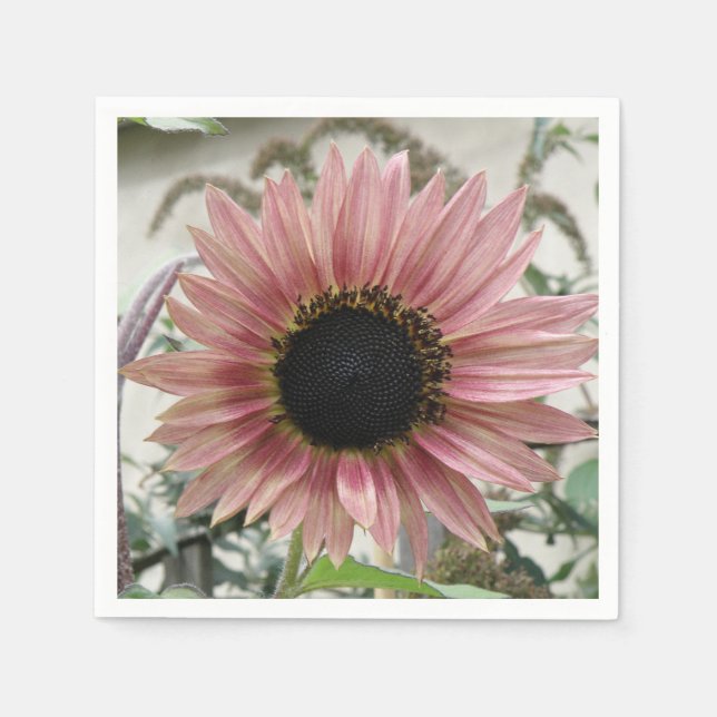 Pale Pink Sunflower Napkins (Front)