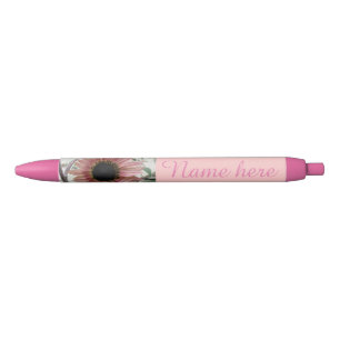 Pale Pink Sunflower Personalized Pen