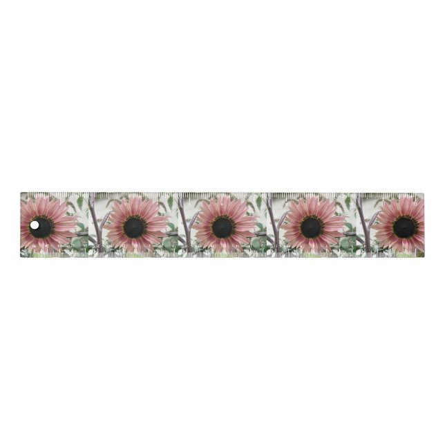 Pale Pink Sunflower Ruler (Front)