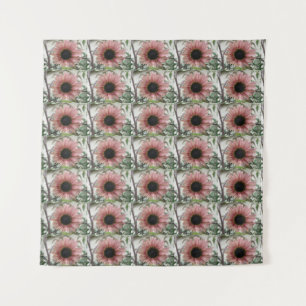 Pale Pink Sunflower Tapestry