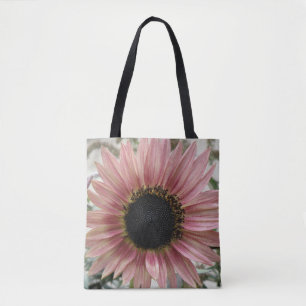 Pale Pink Sunflower Tote Bag