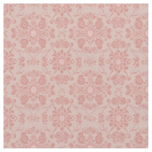 Pale Pink Victorian Repeating Design Fabric