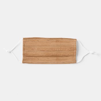 Pale Planks Wood Rustic Adult Cloth Face Mask by TheSillyHippy at Zazzle
