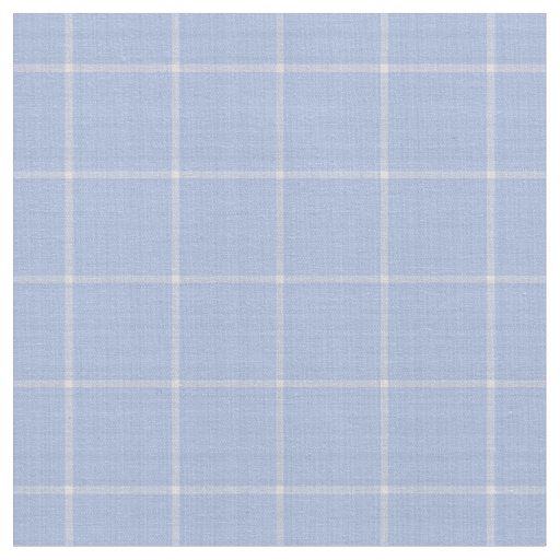 Pale Powder Blue Large Gingham Fabric
