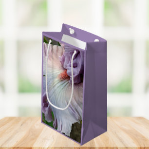 Pale Purple Bearded Iris Bloom Floral Small Gift Bag