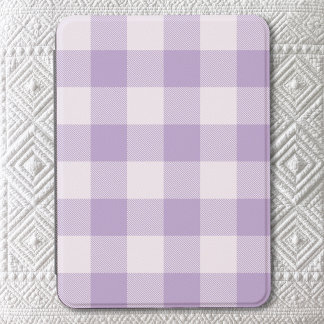 Pale Purple Buffalo Plaid Gingham Kindle Cover