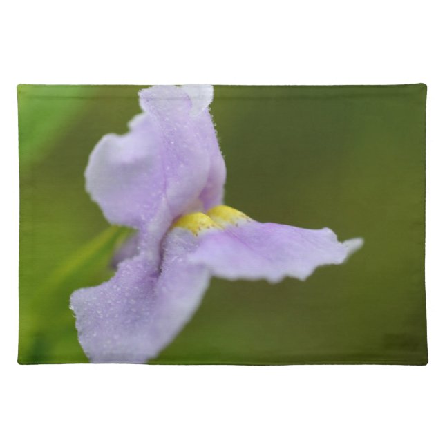 Pale Purple Flower American MoJo Placemat (Front)