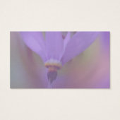 Pale Purple Flower Close Up Business Card (Back)