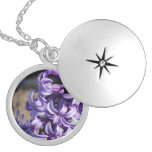 Pale Purple Hyacinth Locket Necklace at Zazzle
