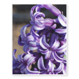 Pale Purple Hyacinth Temporary Tattoos