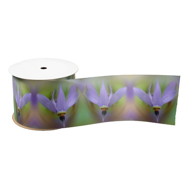 Pale Purple Lily Flower Close Up  Satin Ribbon (Spool)