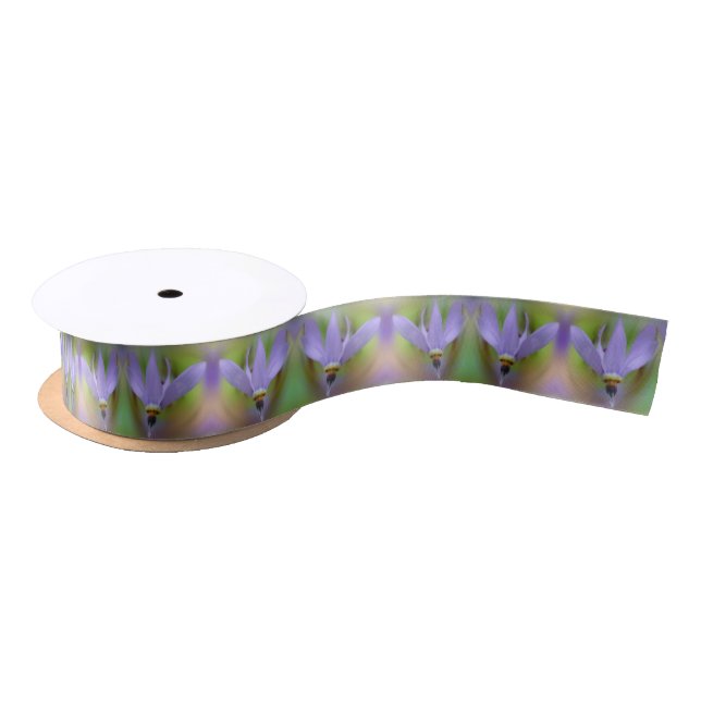 Pale Purple Lily Flower Close Up  Satin Ribbon (Spool)