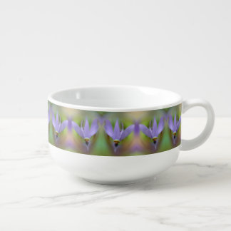 Pale Purple Lily Flower Close Up Soup Mug