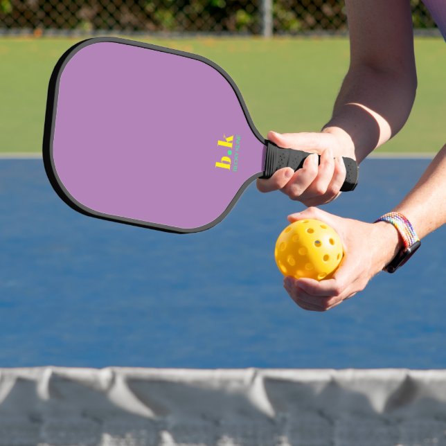 Pale Purple Monogrammed Pickleball Paddle (Insitu)