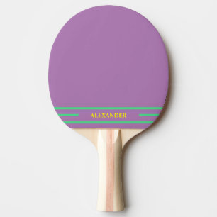 Pale Purple Monogrammed Ping Pong Paddle