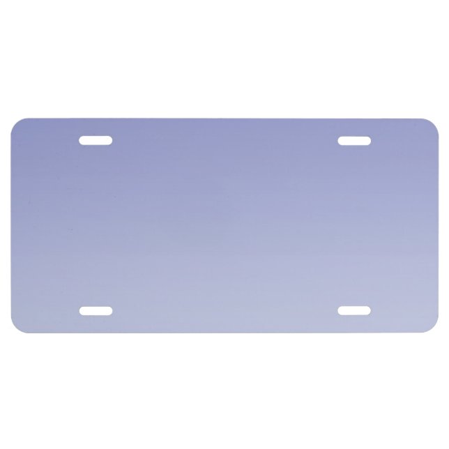 “Pale Purple Ombre” License Plate (Front)
