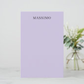 Pale Purple Professional Unique Classical Own Name (Standing Front)