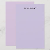 Pale Purple Professional Unique Classical Own Name (Front/Back)