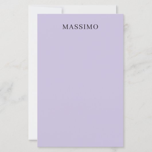 Pale Purple Professional Unique Classical Own Name (Front)