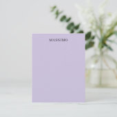 Pale Purple Professional Unique Classical Own Name (Standing Front)