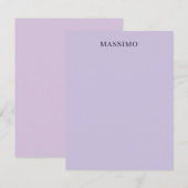 Pale Purple Professional Unique Classical Own Name (Front/Back)