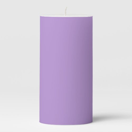 Pale Purple solid color  Pillar Candle