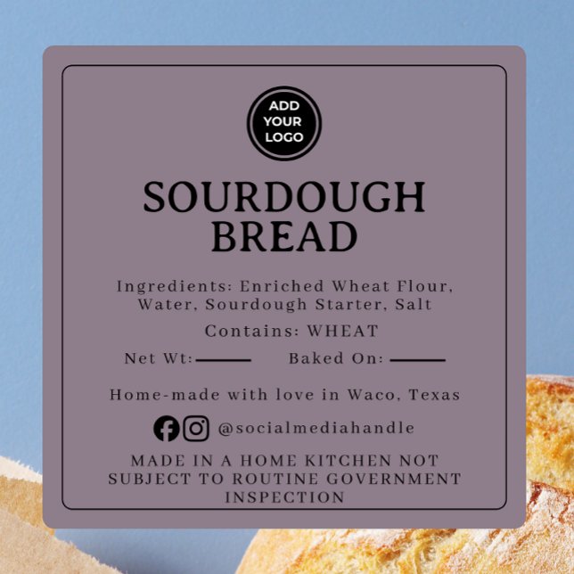 Pale Purple Sourdough Ingredient Cottage Sticker (Creator Uploaded)