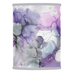 Pale Purple Watercolor Abstract Lamp Shade