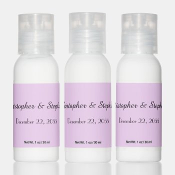 Pale Purple Wedding Favor Set Of 12 Spa Style Hand Lotion by SocolikCardShop at Zazzle