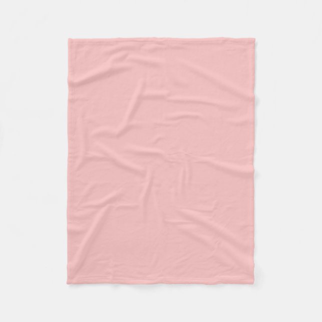 Pale Red Fleece Blanket (Front)