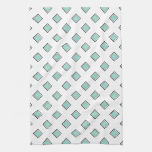 Pale Robin Egg Blue Diamond Color Design Towel