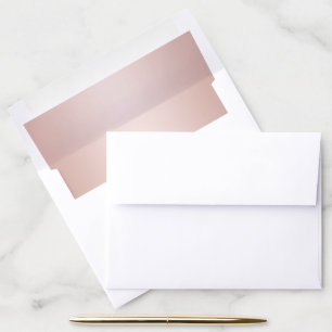 Pale Rose Gold Ombre Envelope Liner