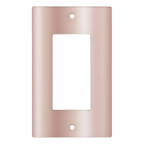 Pale Rose Gold Satin Ombre Foil Light Switch Cover