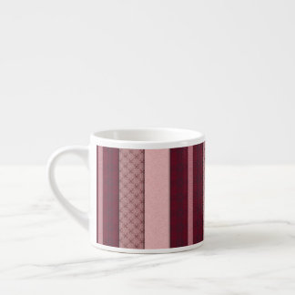 Pale rose & mahogany stripes AI art Espresso Cup