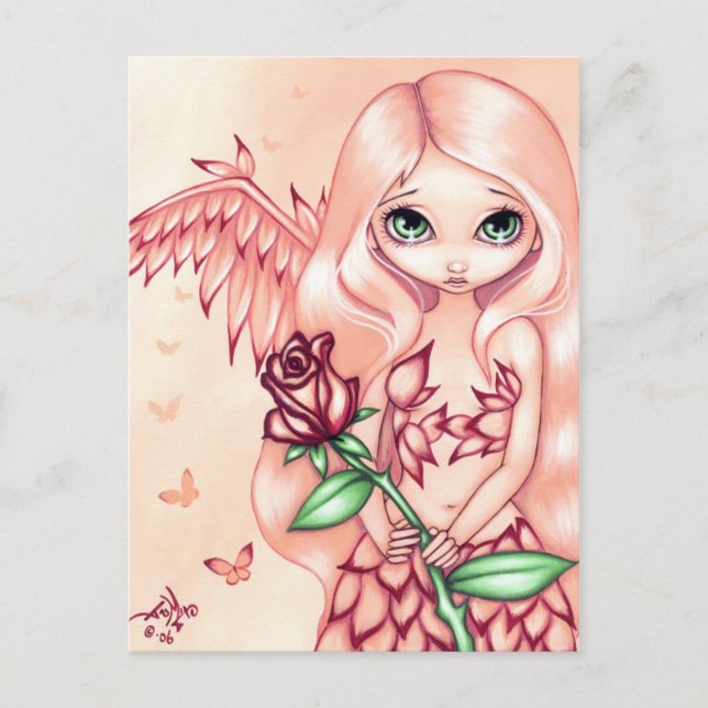 "Pale Rose" Postcard (Front)