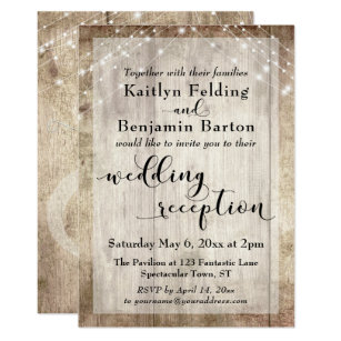 reception only invitations zazzle