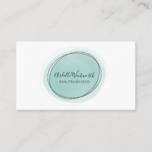 Pale Sea Green Beauty And Fashion Business Card
