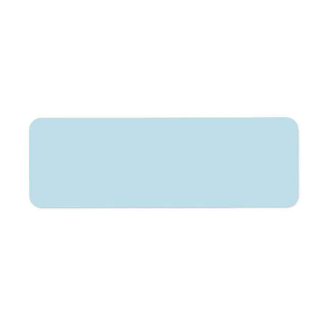 Pale sky blue background blank custom label | Zazzle