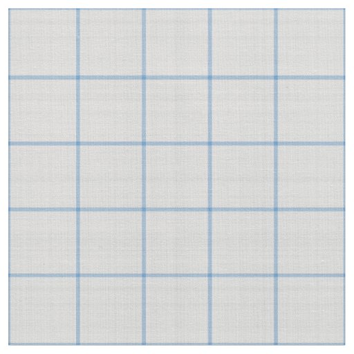 Pale Sky Blue Large Gingham Plaid Fabric