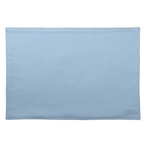 Pale Sky Blue Solid Color Print Cloth Placemat