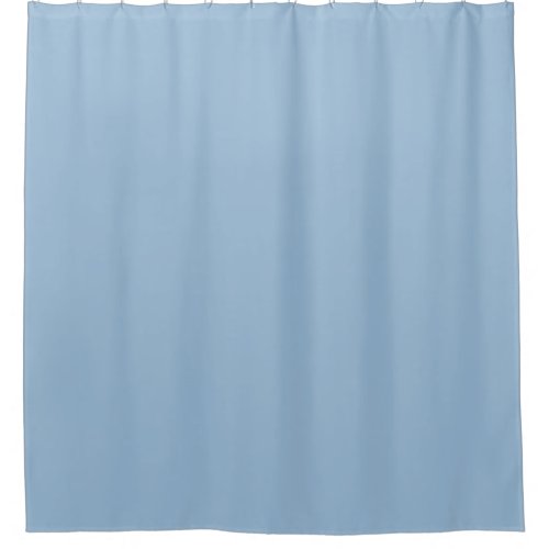 Pale Sky Blue Solid Color Print Shower Curtain