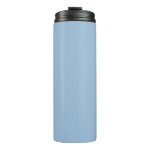 Pale Sky Blue Solid Color Print Thermal Tumbler