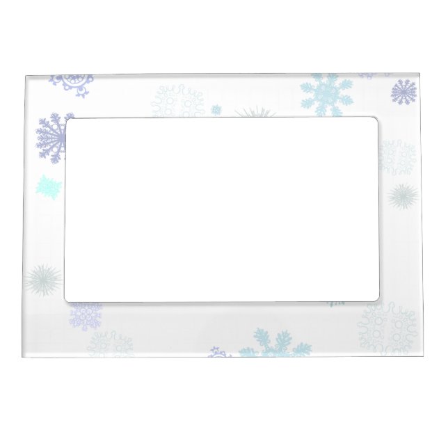 Pale Snowflakes Magnetic Frame (Front)