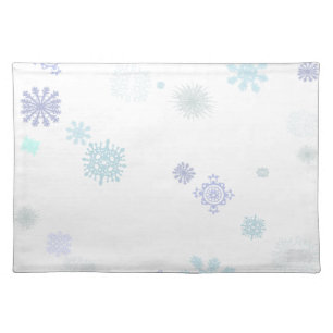 Pale Snowflakes Placemat