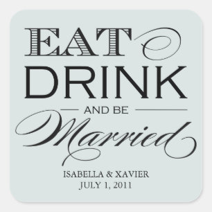 Pale Stone Eat, Drink   Stickers