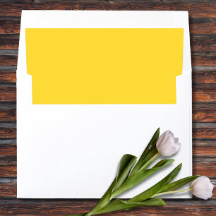 Pale Sunflower bright modern warmth solid color Envelope Liner