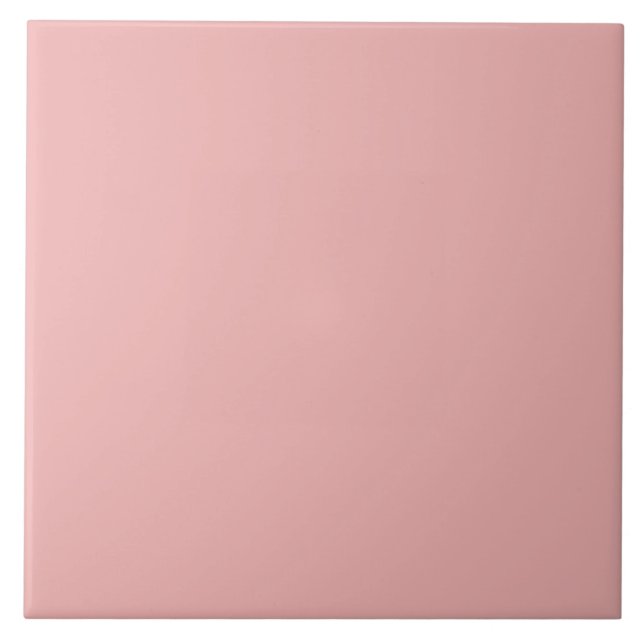 Pale Terracotta Pink Ceramic Tile. Tile (Front)