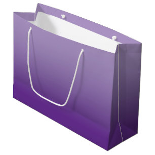 Pale to Royal Purple Ombre Large Gift Bag
