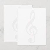Pale Treble Clef (Front/Back)