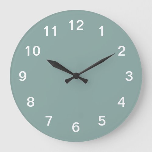 Pale Turquoise Minimalist Acrylic Wall Clock